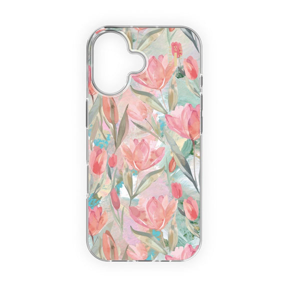 iPhone 17 iDeal Of Sweden Clear Case - MagSafe Kompatibel - Tulip Bloom
