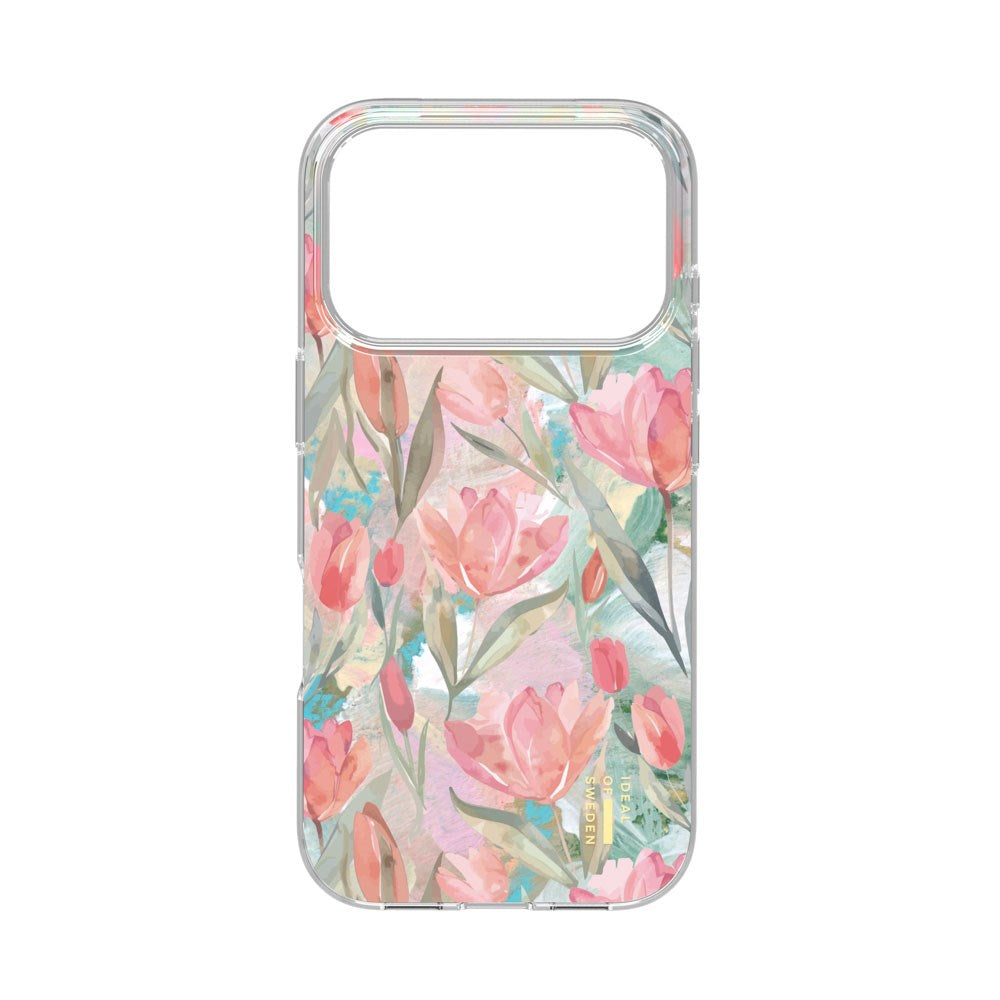 iPhone 17 Pro Max iDeal Of Sweden Clear Case - MagSafe Kompatibel - Tulip Bloom