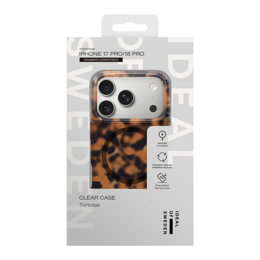 iPhone 18 Pro  / 17 Pro iDeal Of Sweden Clear Case - MagSafe Kompatibel - Tortoise