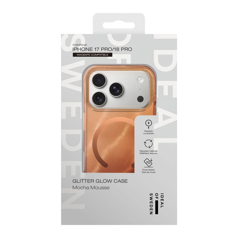 iPhone 18 Pro  / 17 Pro iDeal Of Sweden Clear Case - MagSafe Kompatibel - Mocha Mousse