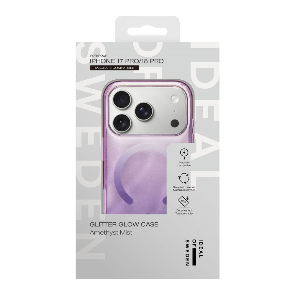 iPhone 18 Pro  / 17 Pro iDeal Of Sweden Clear Case - MagSafe Kompatibel - Amethyst Mist