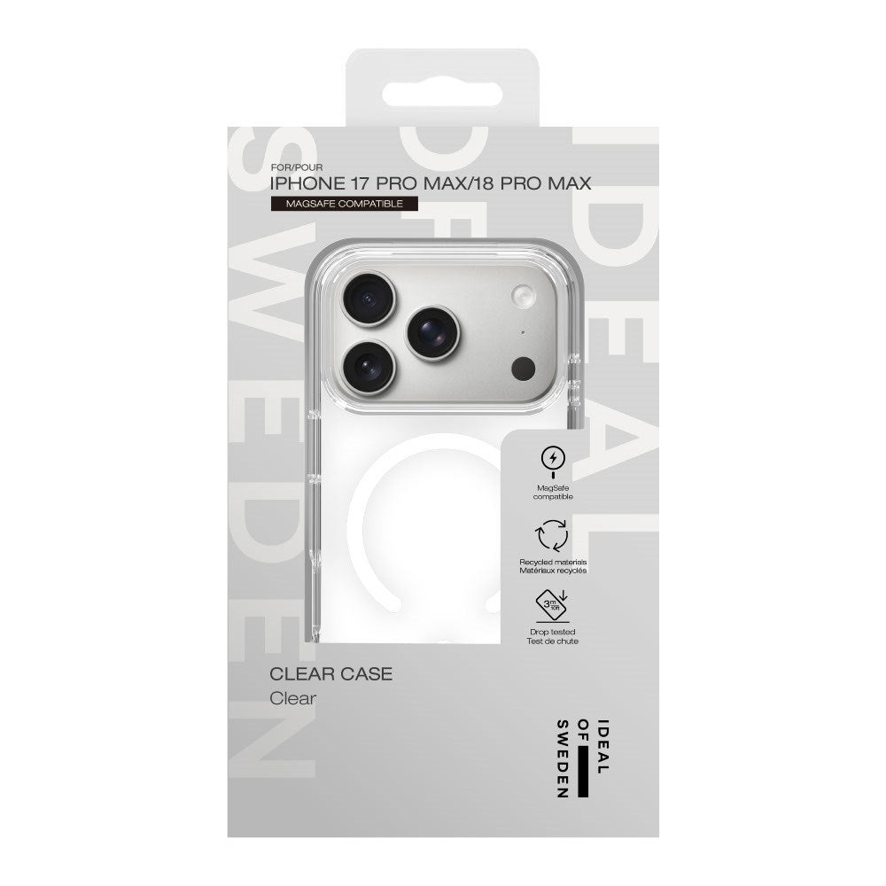iPhone 18 Pro Max / 17 Pro Max iDeal Of Sweden Clear Case - MagSafe Kompatibel - Clear
