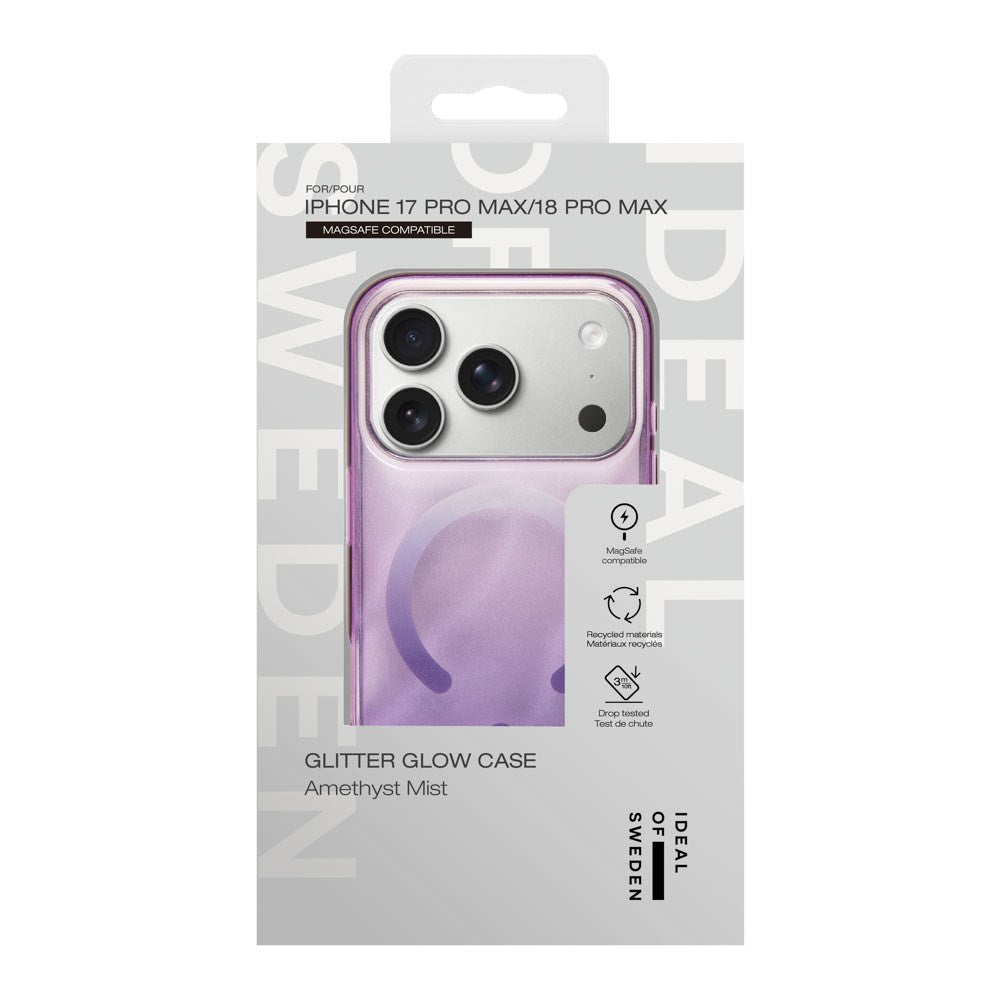iPhone 18 Pro Max / 17 Pro Max iDeal Of Sweden Clear Case - MagSafe Kompatibel - Amethyst Mist