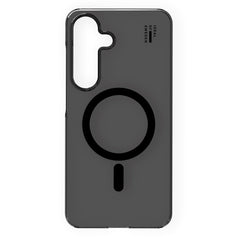 iDeal Of Sweden Samsung Galaxy S25 Clear Case - Trådløs Opladning - Tinted Black