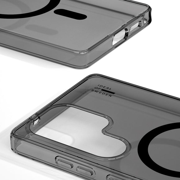iDeal Of Sweden Samsung Galaxy S25 Ultra Clear Case - Trådløs Opladning - Tinted Black