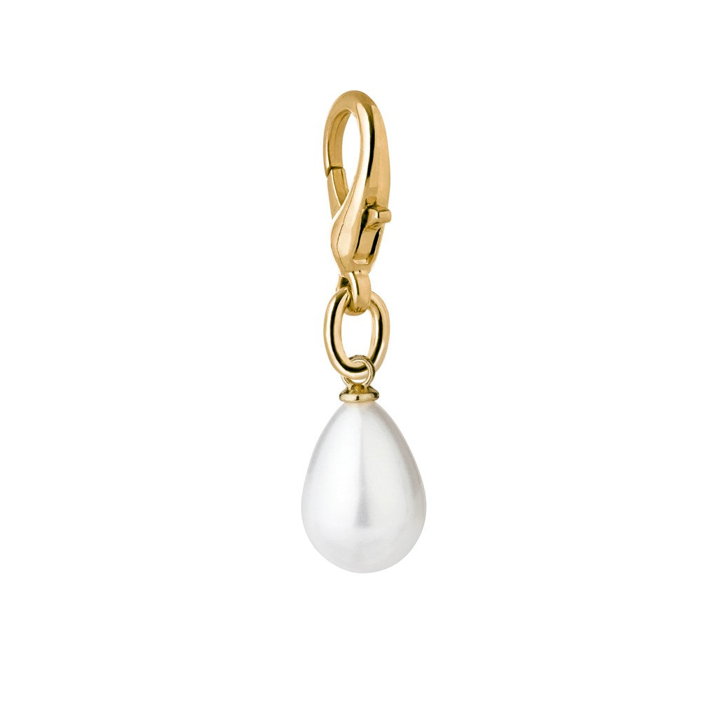 iDeal of Sweden Charm Vedhæng m. Karabinlås - Pearl