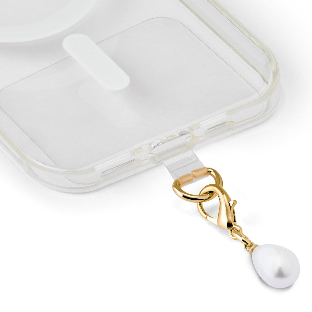 iDeal of Sweden Charm Vedhæng m. Karabinlås - Pearl