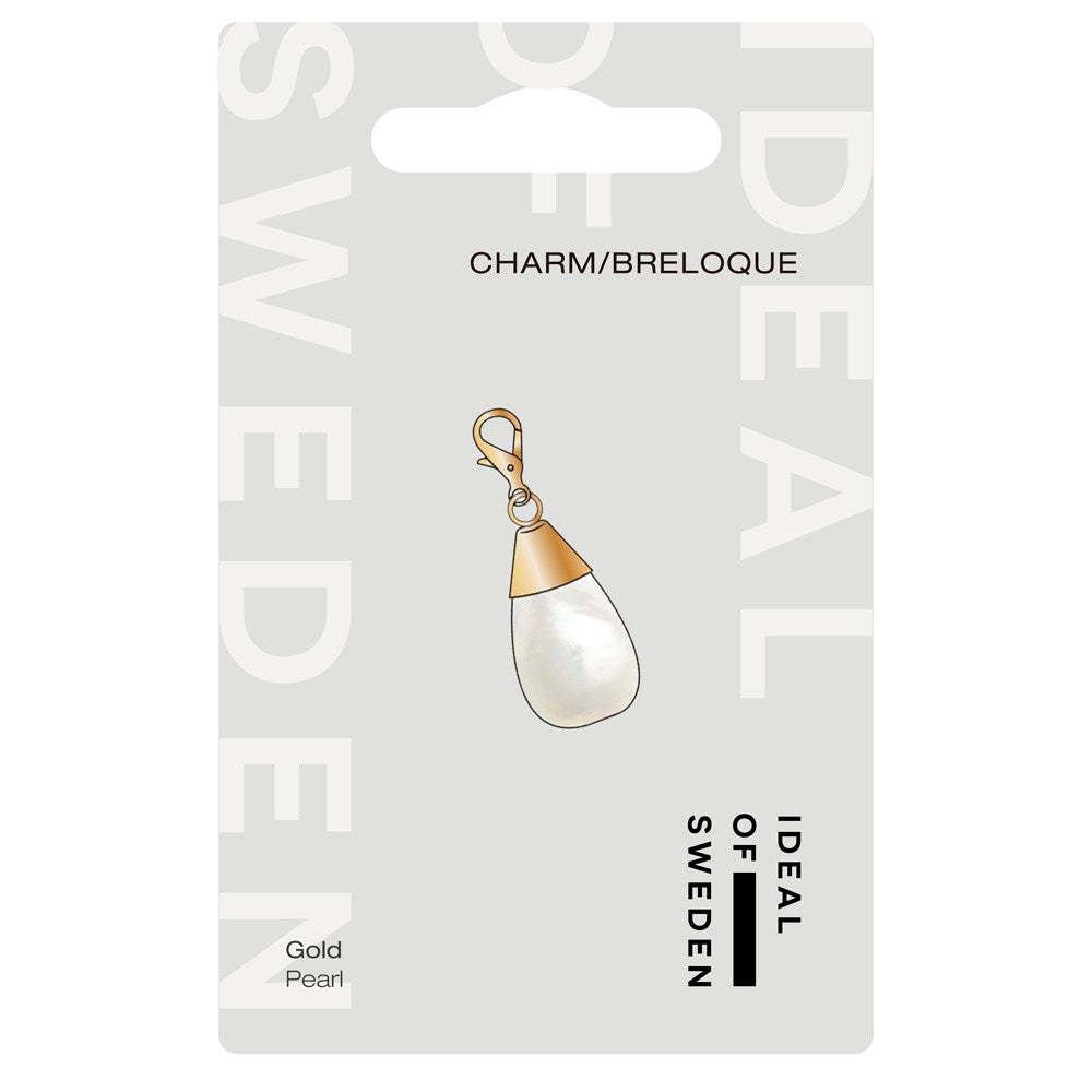iDeal of Sweden Charm Vedhæng m. Karabinlås - Pearl