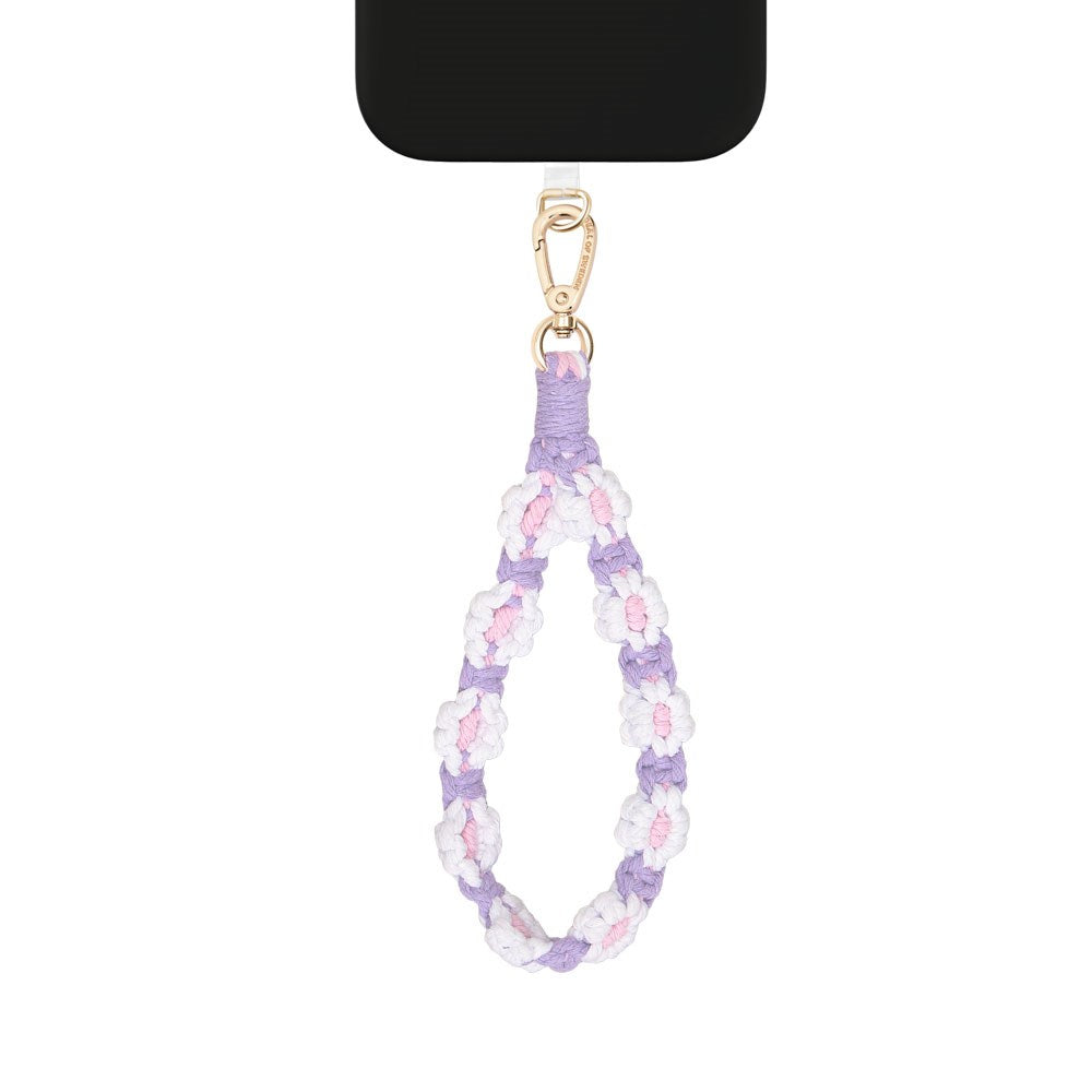 iDeal of Sweden Cord Wristlet Håndledsrem - Lilla Blomster