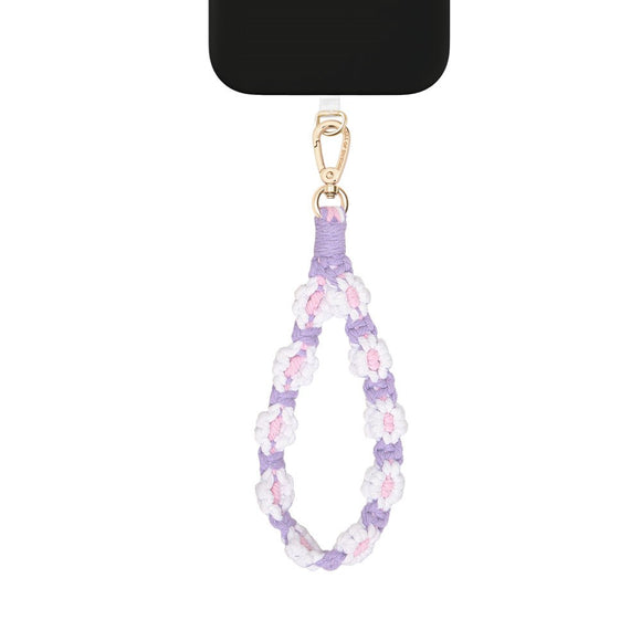 iDeal of Sweden Cord Wristlet Håndledsrem - Lilla Blomster