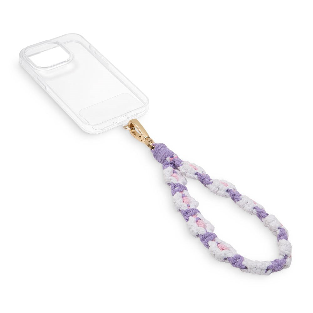 iDeal of Sweden Cord Wristlet Håndledsrem - Lilla Blomster