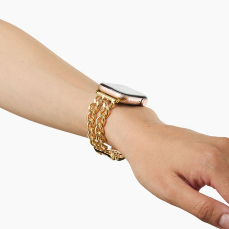 Apple Watch (38/40/SE/41/42mm) iDeal of Sweden Metal Urrem - Chain Gold
