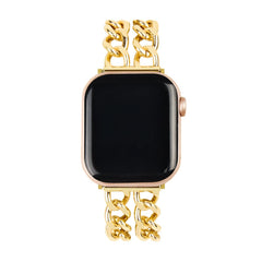 Apple Watch (42/44/SE/45/46/49mm) iDeal of Sweden Metal Urrem - Chain Gold