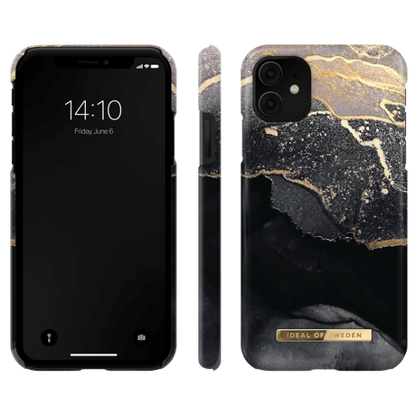 iDeal Of Sweden iPhone 11 Fashion Case Golden Twilight Marble