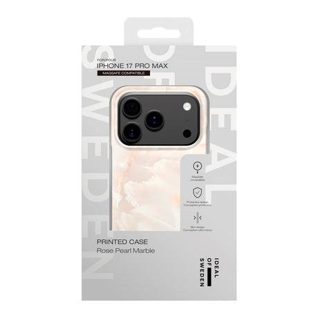 iDeal Of Sweden iPhone 17 Pro Max Fashion Case - MagSafe Kompatibel - Rose Pearl Marble