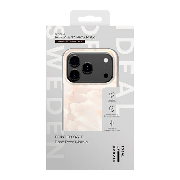 iDeal Of Sweden iPhone 17 Pro Max Fashion Case - MagSafe Kompatibel - Rose Pearl Marble