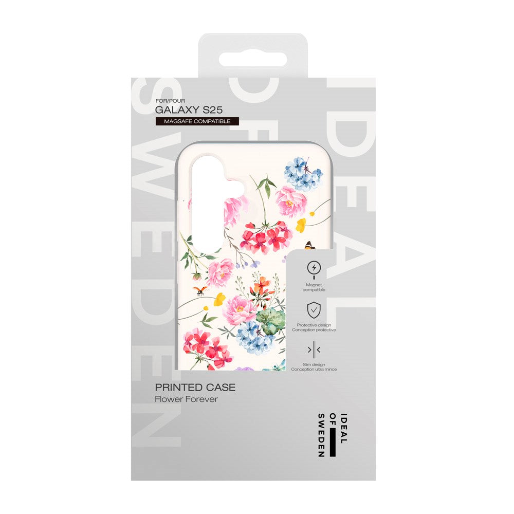 iDeal Of Sweden Samsung Galaxy S25 Fashion Case - MagSafe Kompatibel - Forever Flower