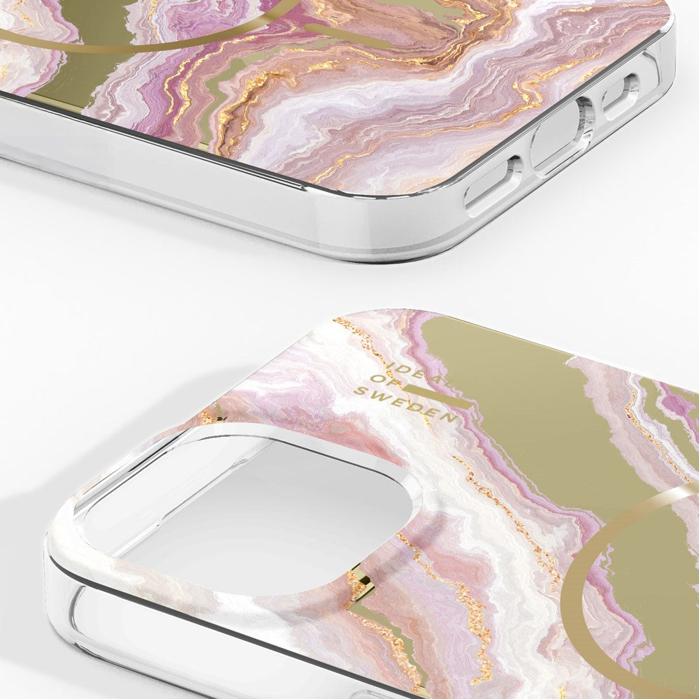iPhone 17e / 16e / 15 / 14 / 13 iDeal of Sweden Mirror Case - MagSafe Kompatibel - Agate Halo