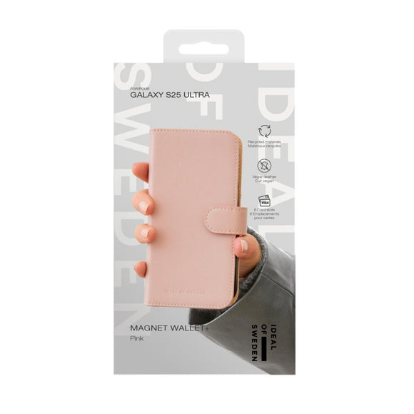 iDeal Of Sweden Samsung Galaxy S25 Ultra Magnet Wallet+ Cover - Lyserød