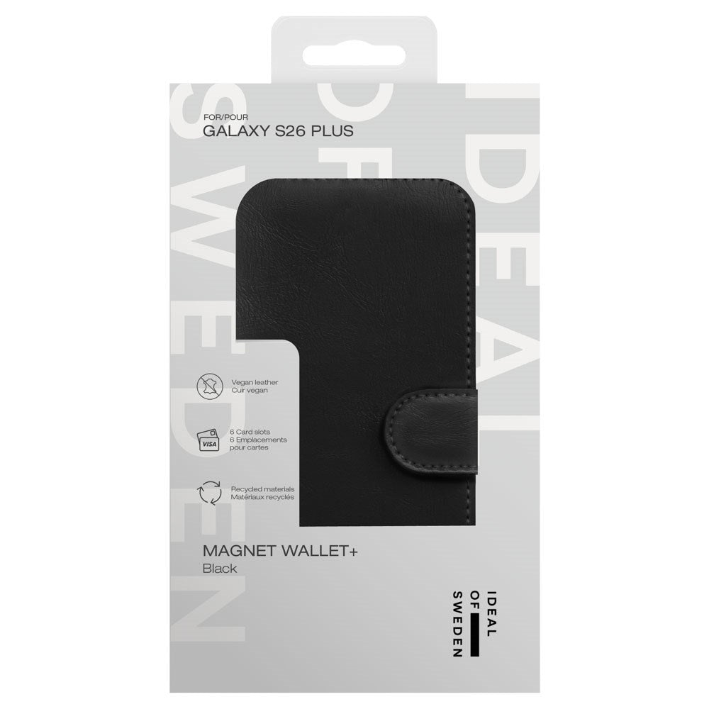 Samsung Galaxy S26+ (Plus) iDeal Of Sweden Magnet Wallet+ Cover - Sort