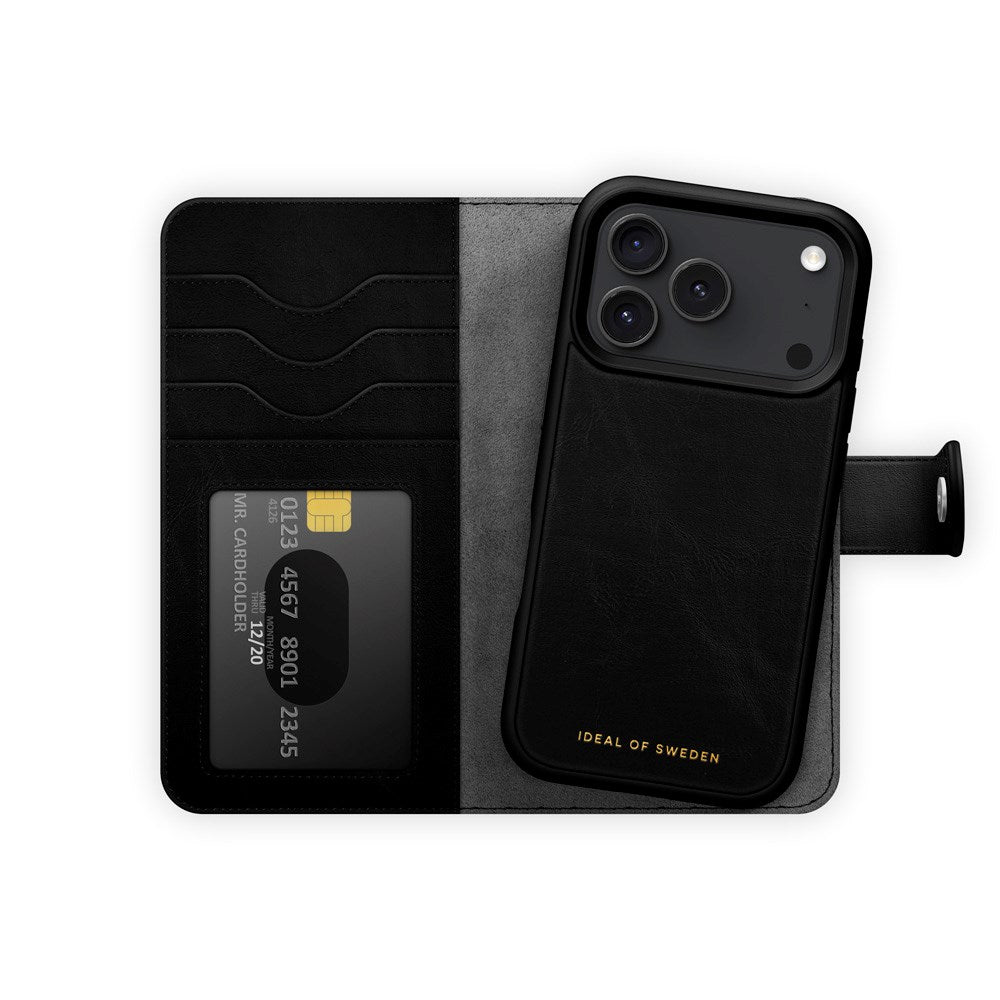 iDeal Of Sweden iPhone 17 Pro Max Magnet Wallet+ Cover - MagSafe Kompatibel - Black