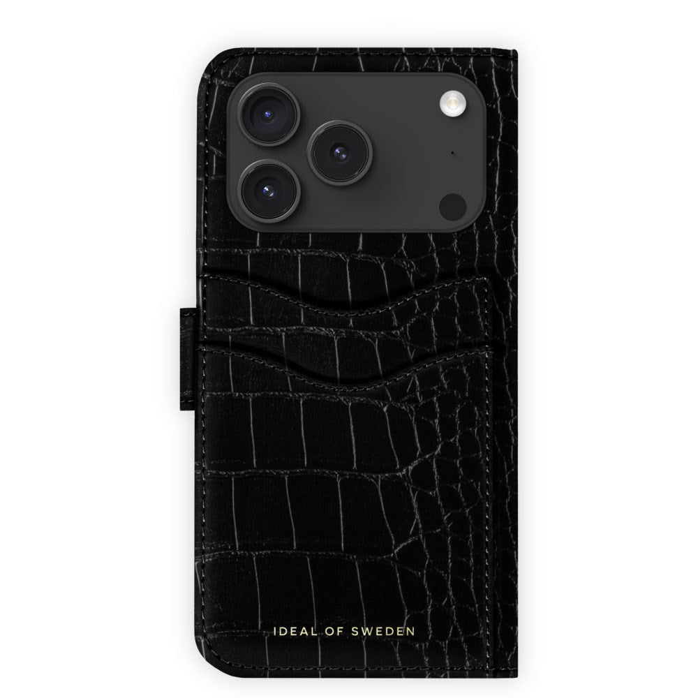 iPhone 18 Pro / 17 Pro iDeal Of Sweden Magnet Wallet+ Cover - MagSafe Kompatibel - Black Croco