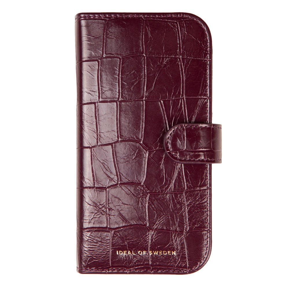 iPhone 18 Pro / 17 Pro iDeal Of Sweden Magnet Wallet+ Cover - MagSafe Kompatibel - Fine Wine Croco