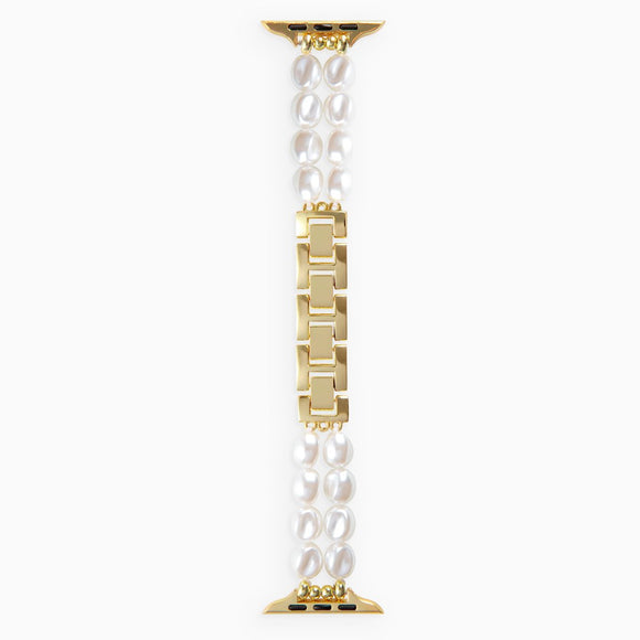 Apple Watch (38/40/SE/41/42mm) iDeal of Sweden Resin Urrem - Classy White Pearl