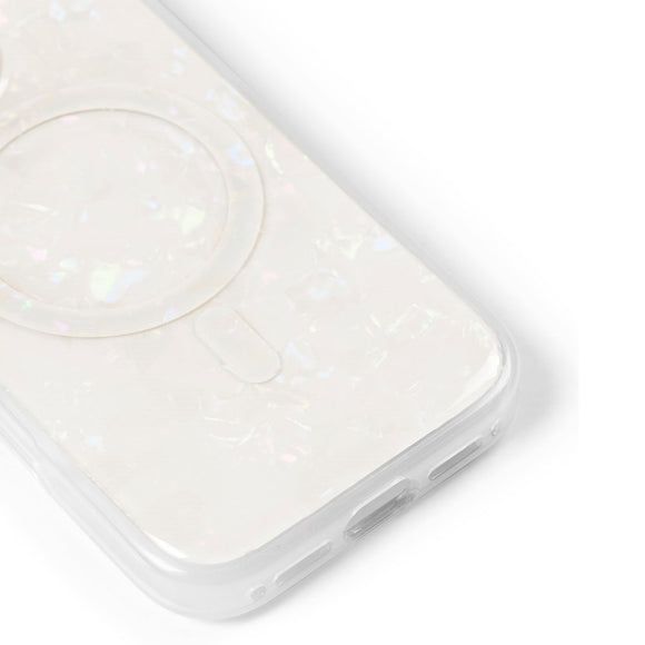 iDeal Of Sweden iPhone 16 Pearlized Case - MagSafe Kompatibel - White