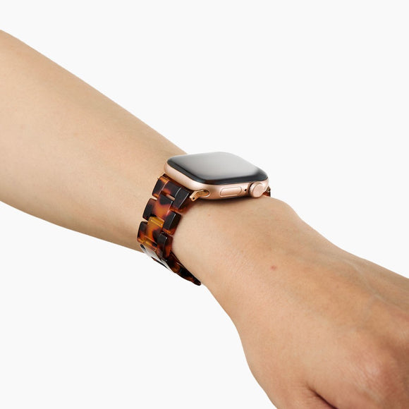 Apple Watch (38/40/SE/41/42mm) iDeal of Sweden Resin Urrem - Tortoise