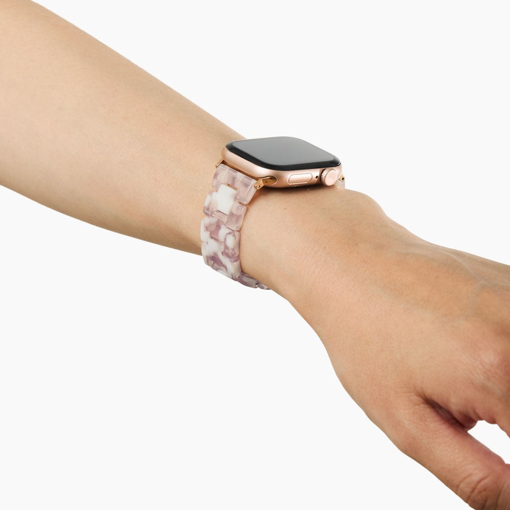 Apple Watch (38/40/SE/41/42mm) iDeal of Sweden Resin Urrem - Pink Pearl