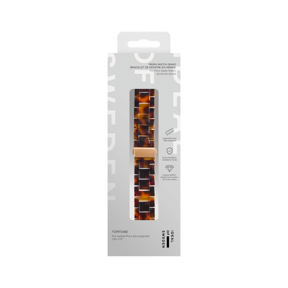 Apple Watch (42/44/SE/45/46/49mm) iDeal of Sweden Resin Urrem - Tortoise