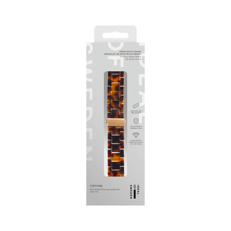 Apple Watch (42/44/SE/45/46/49mm) iDeal of Sweden Resin Urrem - Tortoise