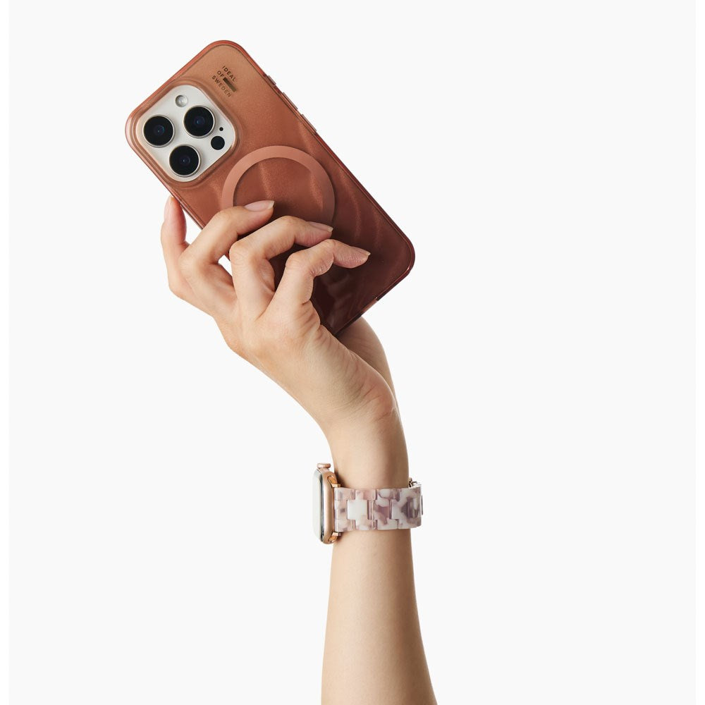 Apple Watch (42/44/SE/45/46/49mm) iDeal of Sweden Resin Urrem - Pink Pearl