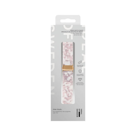 Apple Watch (42/44/SE/45/46/49mm) iDeal of Sweden Resin Urrem - Pink Pearl