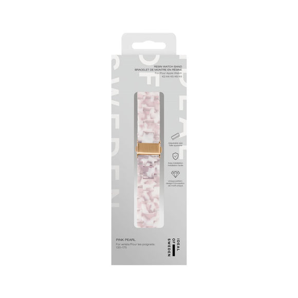 Apple Watch (42/44/SE/45/46/49mm) iDeal of Sweden Resin Urrem - Pink Pearl