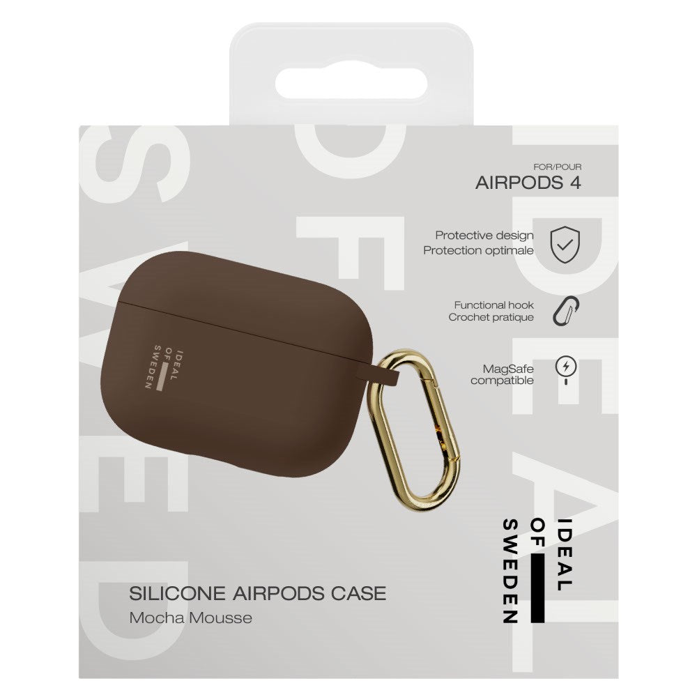 AirPods (4. gen.) iDeal of Sweden Silikone Cover - Mocha Mousse