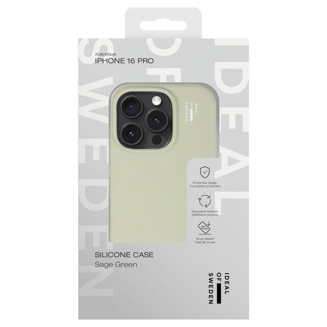 iPhone 16 Pro iDeal Of Sweden Silicone Case - Sage Green