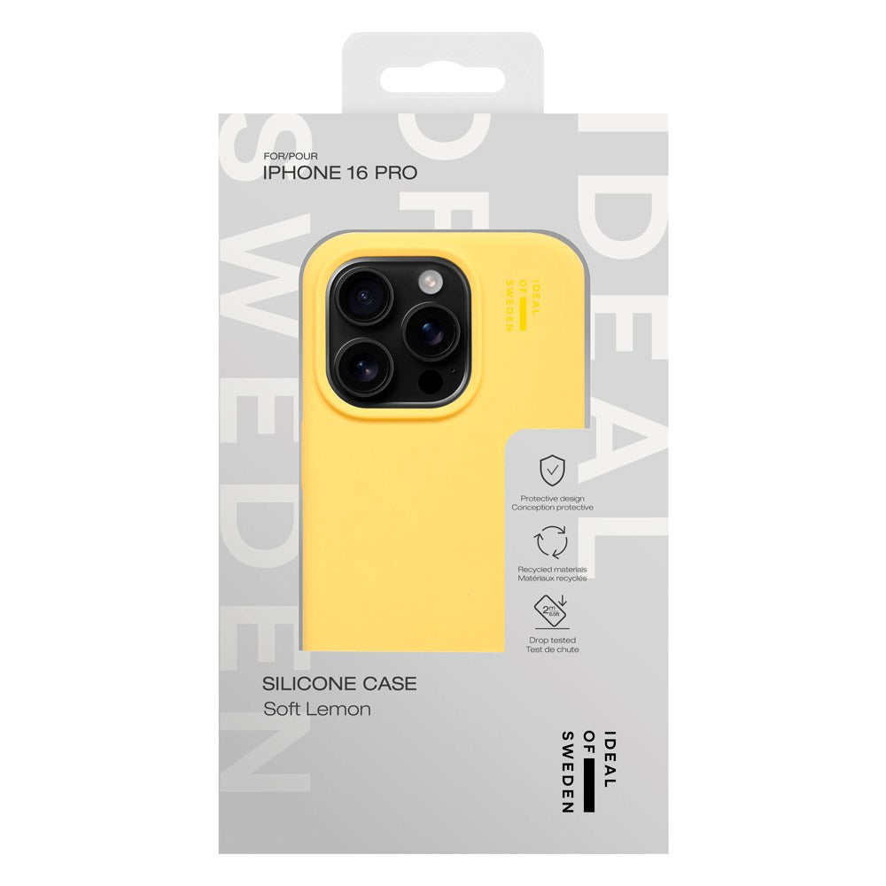 iDeal Of Sweden iPhone 16 Pro Silicone Case - Soft Lemon