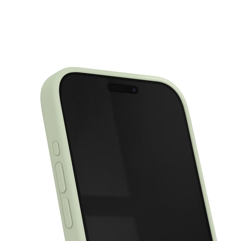 iPhone 15 Pro iDeal Of Sweden Silicone Case - MagSafe Kompatibel - Sage Green