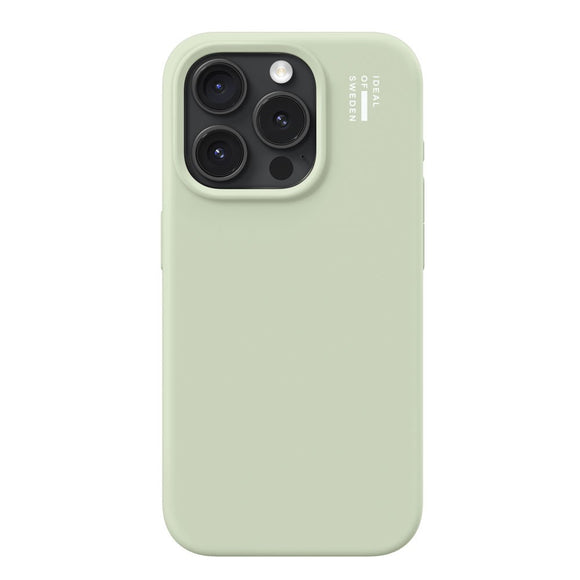 iPhone 15 Pro iDeal Of Sweden Silicone Case - MagSafe Kompatibel - Sage Green