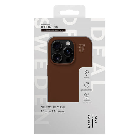 iDeal Of Sweden iPhone 16 Silicone Case - MagSafe Kompatibel - Mocha Mousse