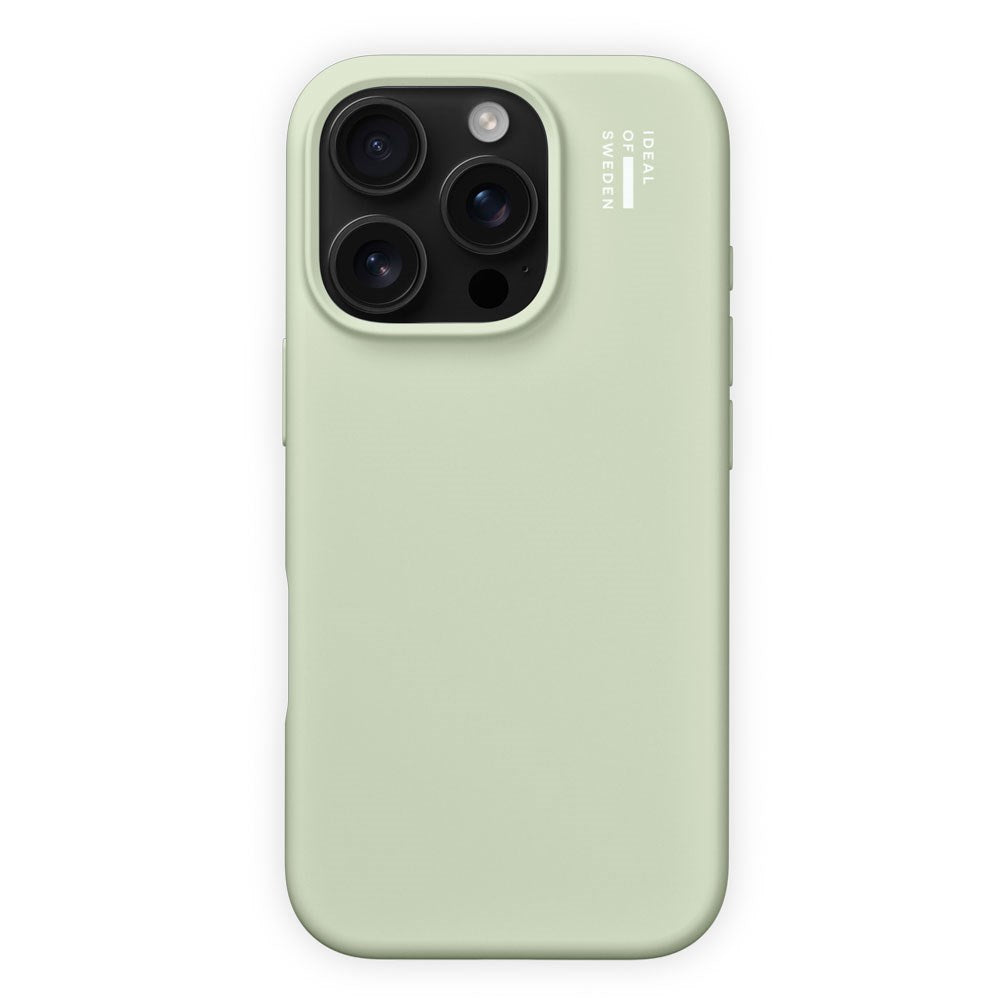iPhone 16 Pro iDeal Of Sweden Silicone Case - MagSafe Kompatibel - Sage Green