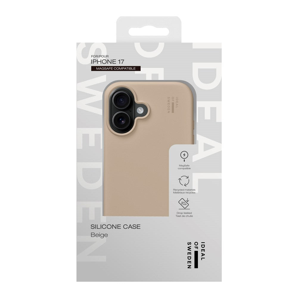 iDeal Of Sweden iPhone 17 Silicone Case - MagSafe Kompatibel - Beige