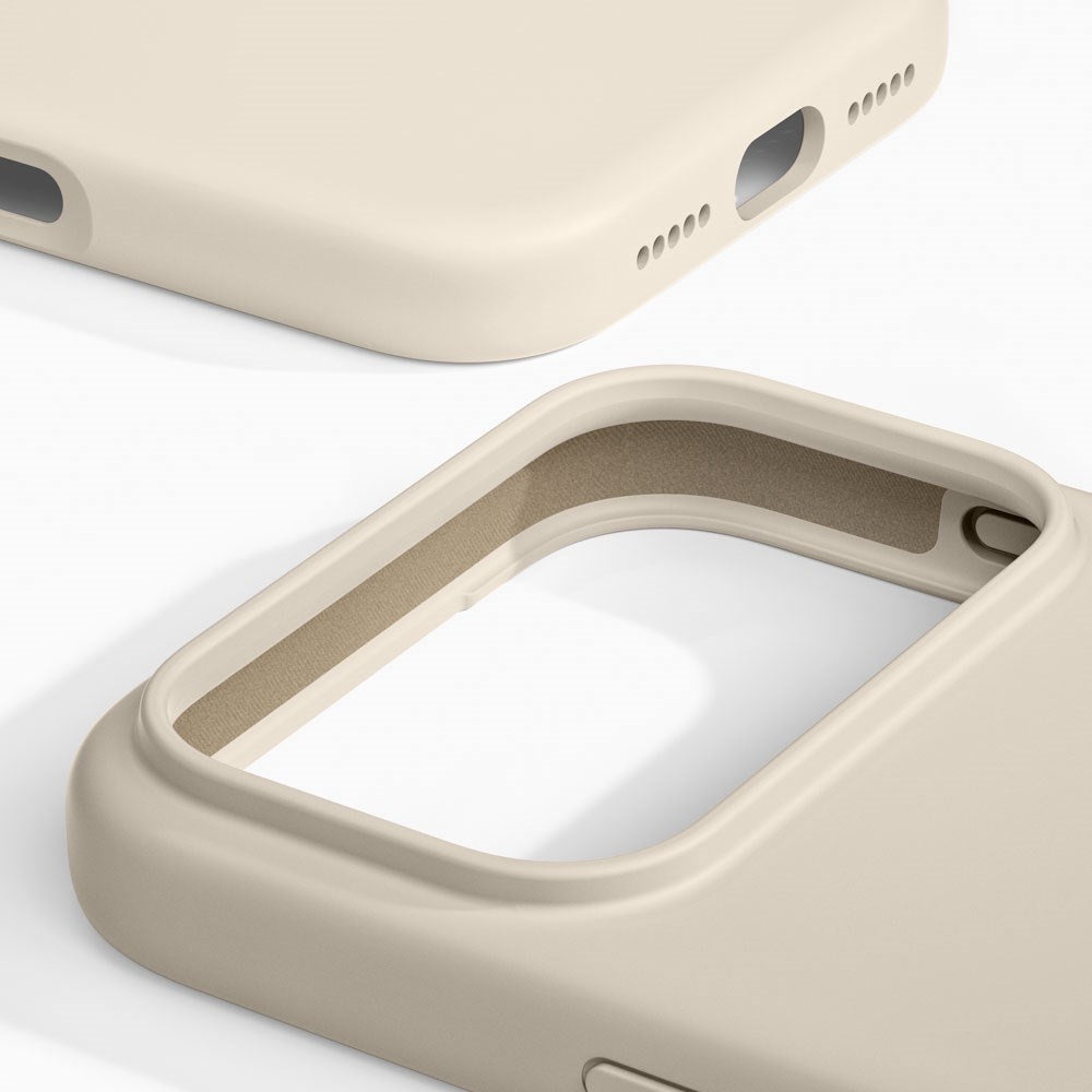 iPhone 17 Pro iDeal Of Sweden Silicone Case - MagSafe Kompatibel - Cloud Dancer