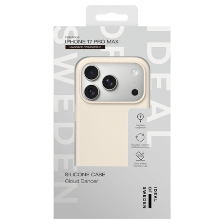 iPhone 17 Pro Max iDeal Of Sweden Silicone Case - MagSafe Kompatibel - Cloud Dancer