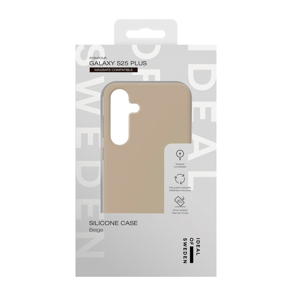 iDeal Of Sweden Samsung Galaxy S25+ (Plus) Silikone Cover - MagSafe Kompatibel - Beige