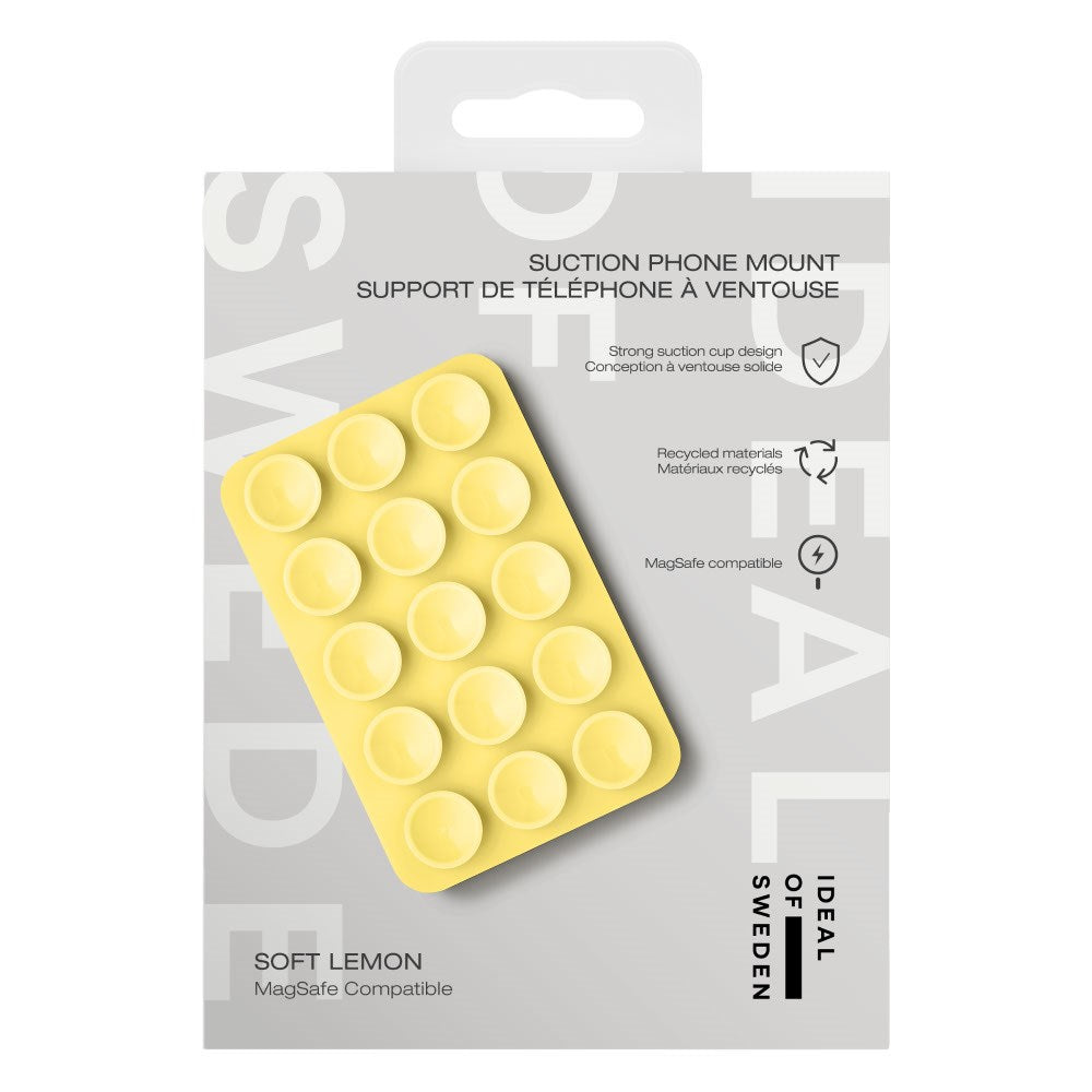 iDeal of Sweden Silikone Sugekop Mobilholder - MagSafe Kompatibel - Soft Lemon