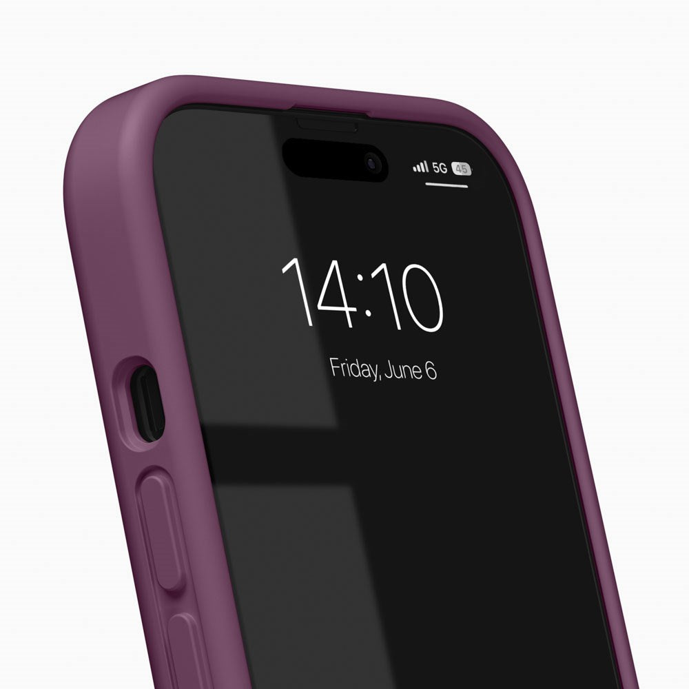iPhone 17e / 16e / 15 / 14 / 13 iDeal of Sweden Soft Swirl Silicone Case - MagSafe Kompatibel - Velvet Plum