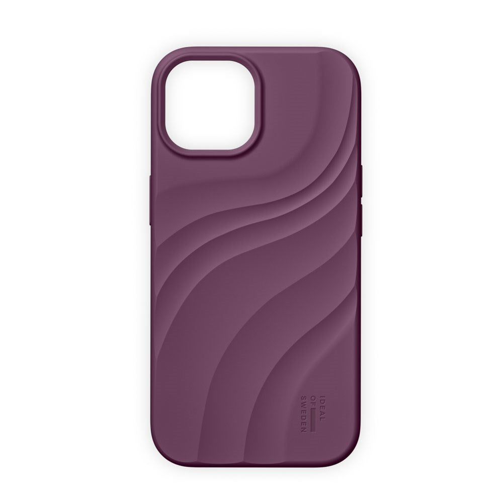 iPhone 17e / 16e / 15 / 14 / 13 iDeal of Sweden Soft Swirl Silicone Case - MagSafe Kompatibel - Velvet Plum